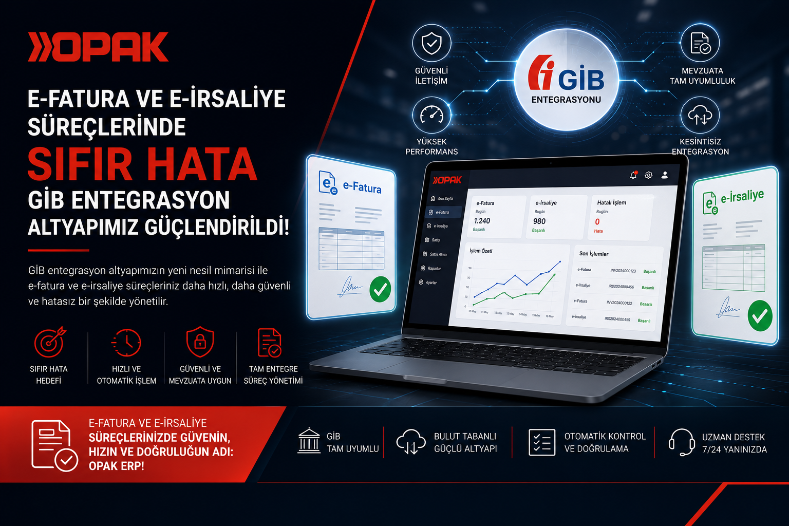 E-Fatura ve E-İrsaliye Süreçlerinde Sıfır Hata: GİB Entegrasyon Altyapımız Güçlendirildi